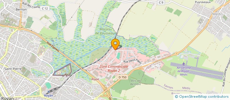 localisation de l'entreprise INSTRUMENTS DE PRECISION DE LA COTE OUEST à ROYAN