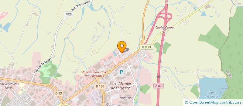localisation de l'entreprise INSTRUMENTS ECLAIRAGE SONORISATION CHOLET à CHOLET