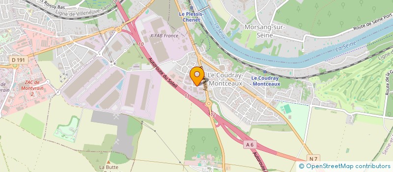 localisation de l'entreprise INSTRUMENTS ET CONTROLS à LE COUDRAY-MONTCEAUX