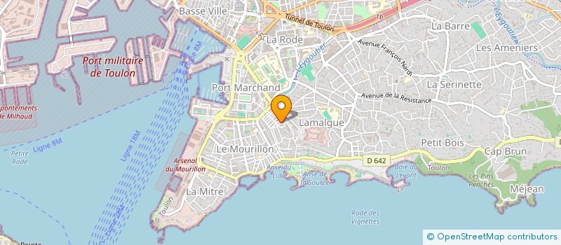 localisation de l'entreprise INSULA INVEST  TOULON