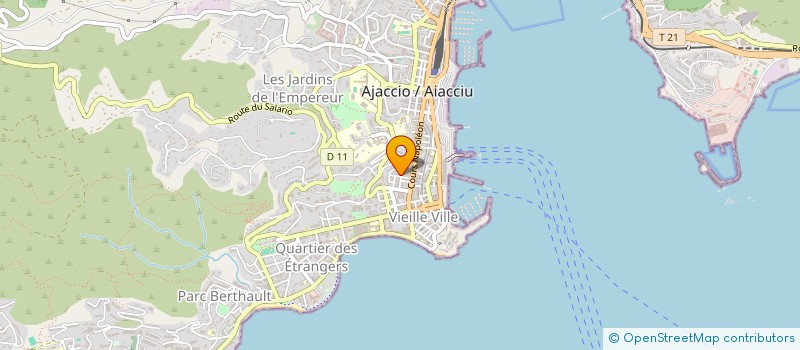 localisation de l'entreprise INSULEC  AJACCIO