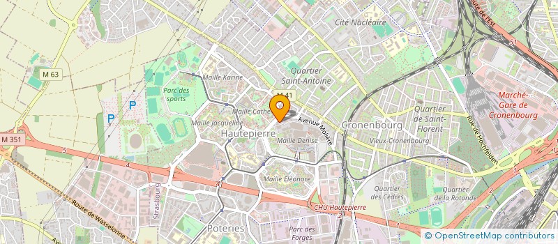 localisation de l'entreprise INSULIB à STRASBOURG