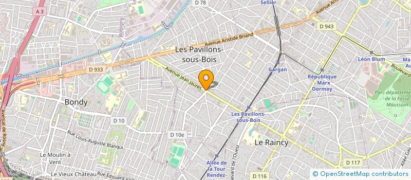 localisation de l'entreprise INSURANCE CONSULTING NATIONAL  LES PAVILLONS-SOUS-BOIS