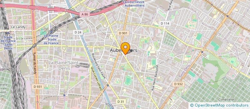 localisation de l'entreprise INSURGENTES SUR  AUBERVILLIERS