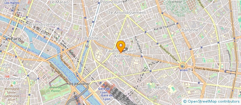 localisation de l'entreprise INSWIFT  PARIS 11