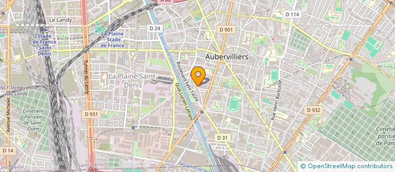 localisation de l'entreprise INT à AUBERVILLIERS