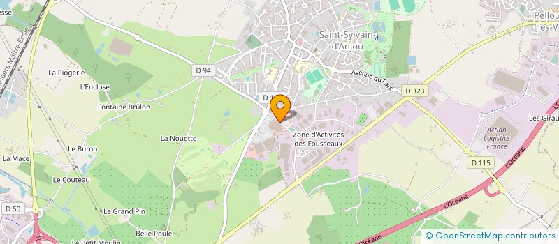 localisation de l'entreprise INT  VERRIERES-EN-ANJOU