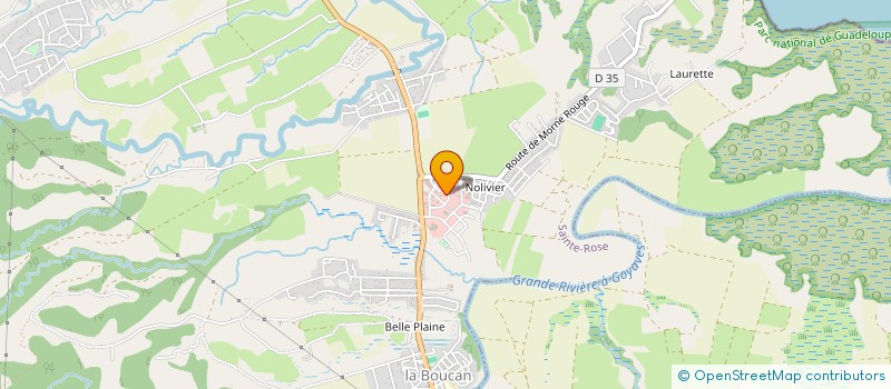 localisation de l'entreprise INT BUREAU D'ETUDES BTP VRD  SAINTE-ROSE