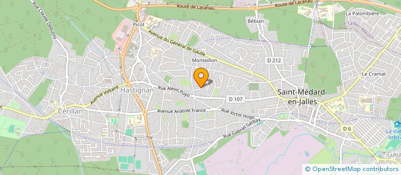 localisation de l'entreprise INT DEVELOPPEMENT COMMUNICATION  SAINT-MEDARD-EN-JALLES