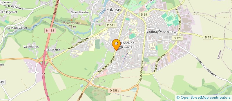 localisation de l'entreprise INT'HAIR ACTIF  FALAISE