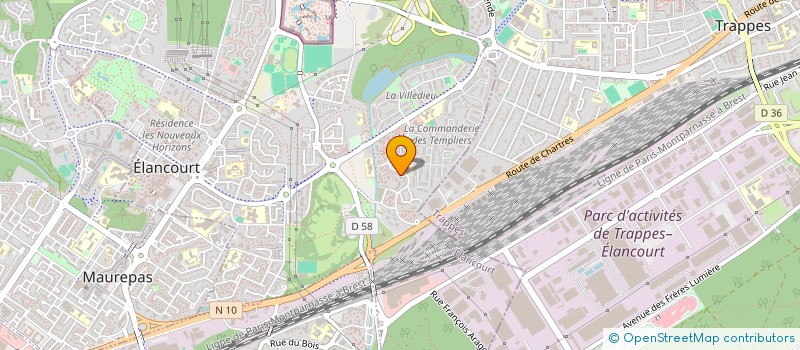 localisation de l'entreprise INT HAIR COIFF  ELANCOURT