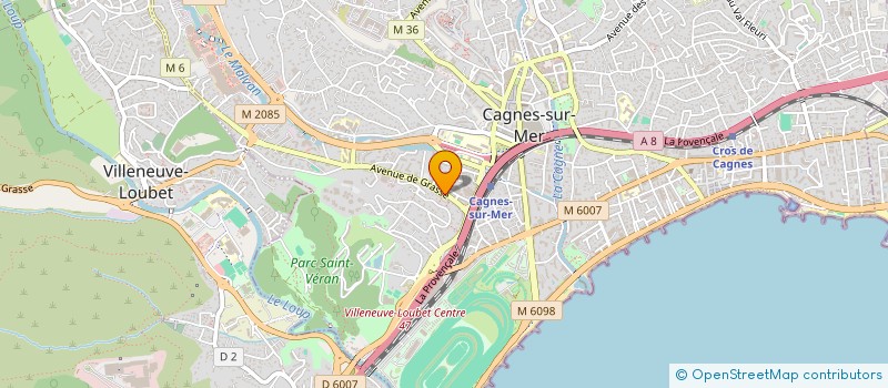 localisation de l'entreprise INT MED ACCESSOIRES FOR PERCUSSIONAIRE à CAGNES-SUR-MER