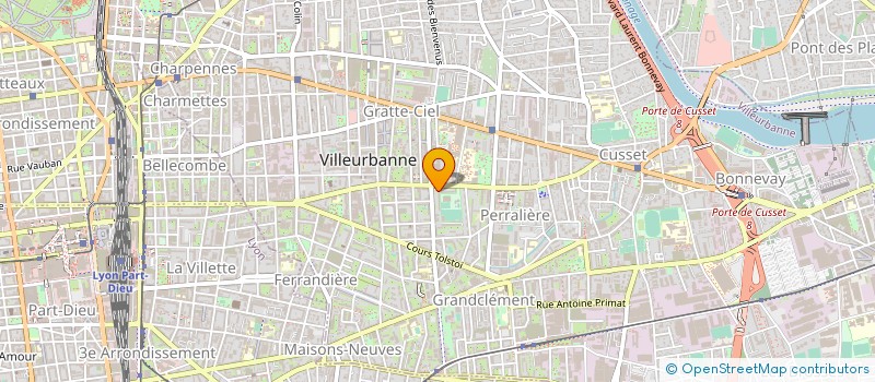 localisation de l'entreprise INT-RUS  VILLEURBANNE