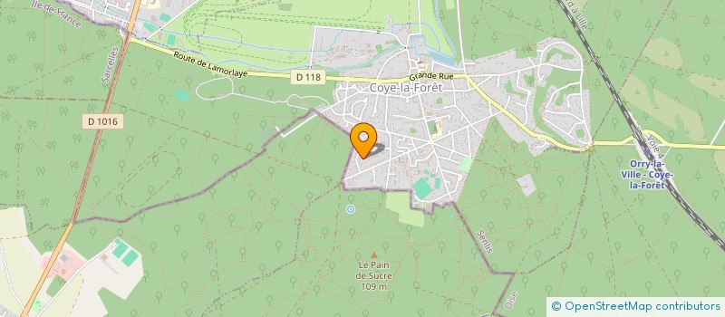 localisation de l'entreprise INT TRANSFERT  COYE-LA-FORET