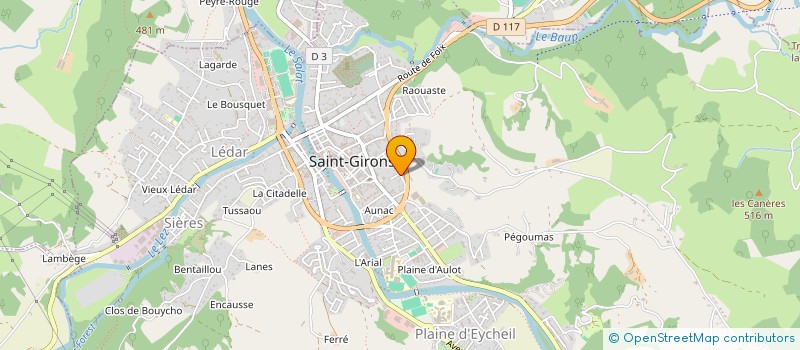 localisation de l'entreprise INTA à SAINT-GIRONS