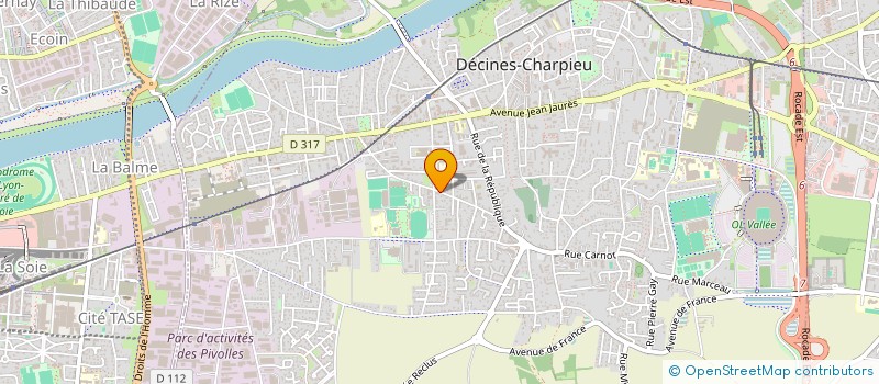 localisation de l'entreprise INTACT PLATRERIE  DECINES-CHARPIEU