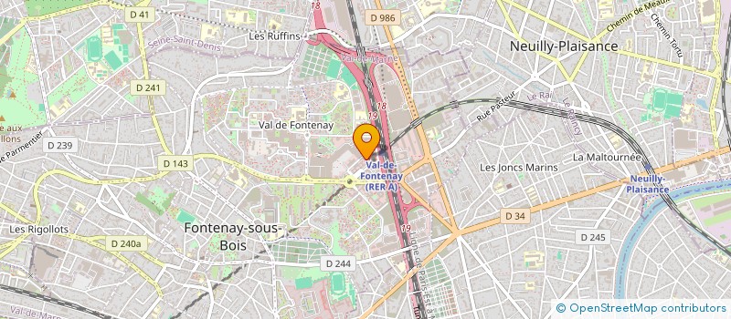 localisation de l'entreprise INTALIO à FONTENAY-SOUS-BOIS