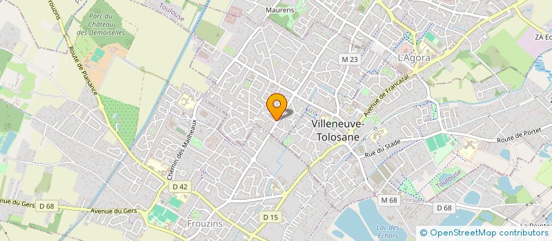 localisation de l'entreprise INTBH  VILLENEUVE-TOLOSANE