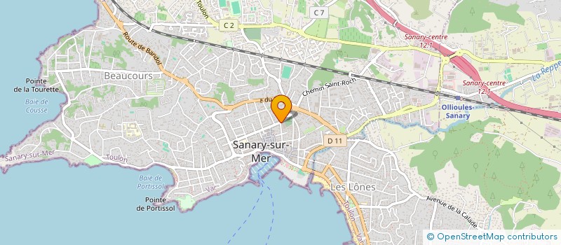 localisation de l'entreprise INTECH à SANARY-SUR-MER