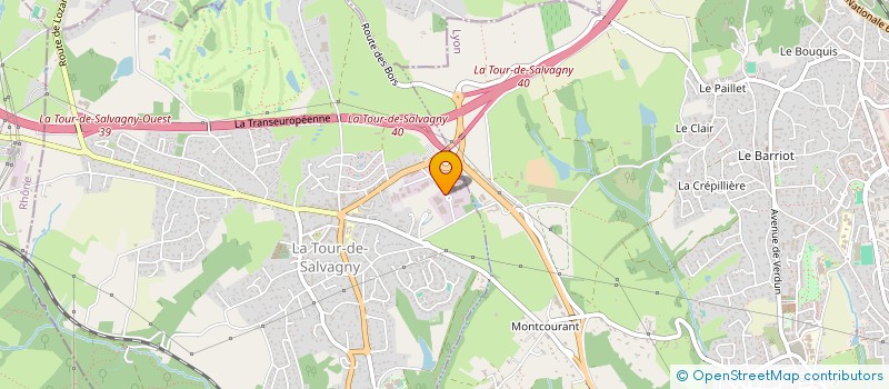 localisation de l'entreprise INTECH  LA TOUR-DE-SALVAGNY