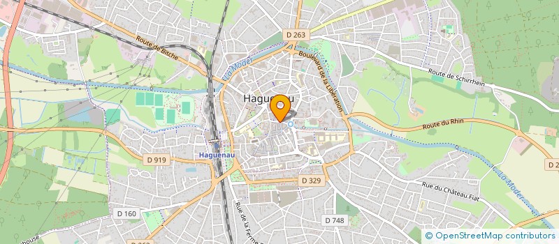 localisation de l'entreprise INTECH à HAGUENAU