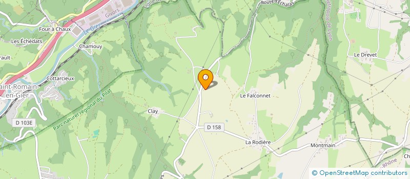 localisation de l'entreprise INTECH INDUSTRIE  ECHALAS