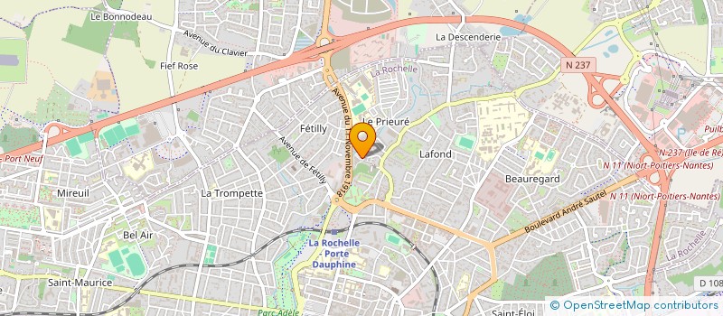 localisation de l'entreprise INTECK à LA ROCHELLE
