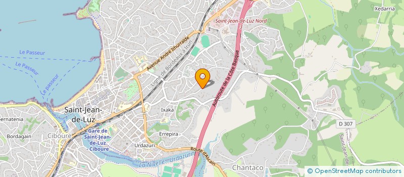 localisation de l'entreprise INTECMA à SAINT-JEAN-DE-LUZ