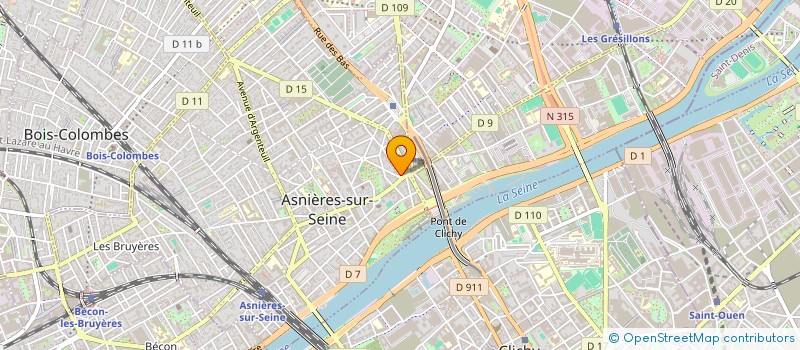 localisation de l'entreprise INTEDECO à ASNIERES-SUR-SEINE