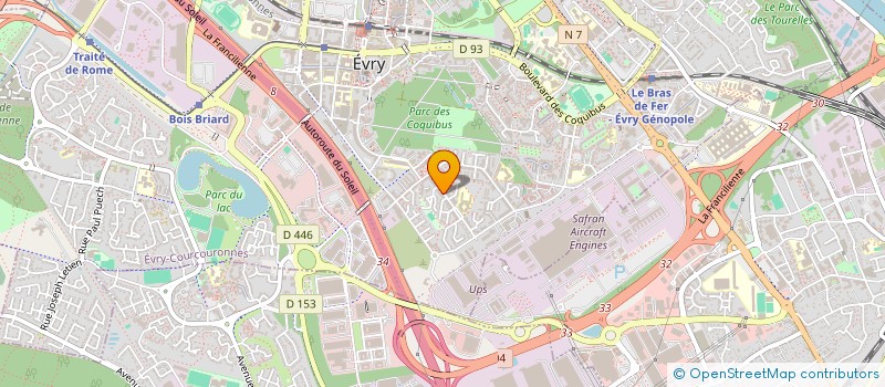 localisation de l'entreprise INTEG CONSULTING à EVRY-COURCOURONNES