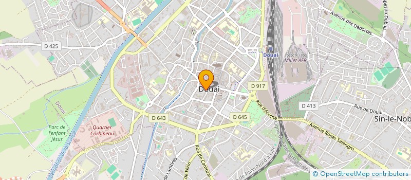 localisation de l'entreprise INTEG DOUAI PERSON PRESENTANT DEFIC INTE  DOUAI