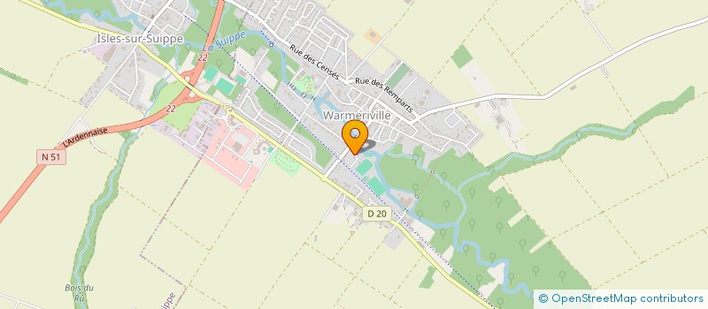 localisation de l'entreprise INTEGELEC  BOURGOGNE-FRESNE