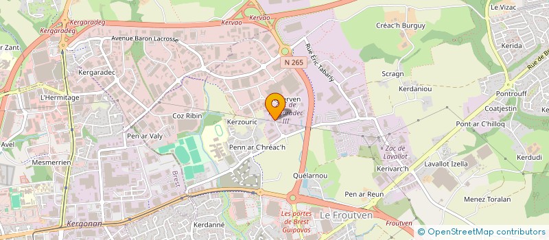 localisation de l'entreprise INTEGR'ACTION  GUIPAVAS