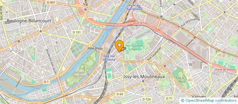 localisation de l'entreprise INTEGRA à ISSY-LES-MOULINEAUX