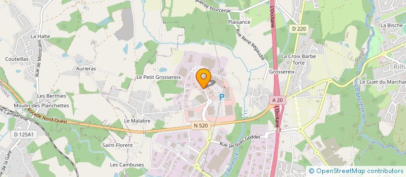 localisation de l'entreprise INTEGRA SYSTEMS à LIMOGES