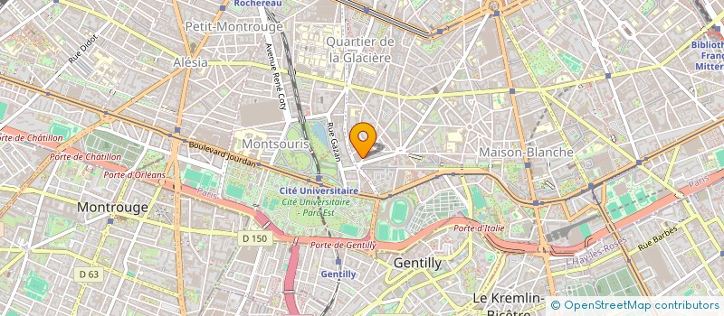 localisation de l'entreprise INTEGRAL à PARIS