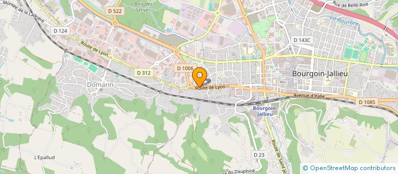 localisation de l'entreprise INTEGRAL  BOURGOIN-JALLIEU