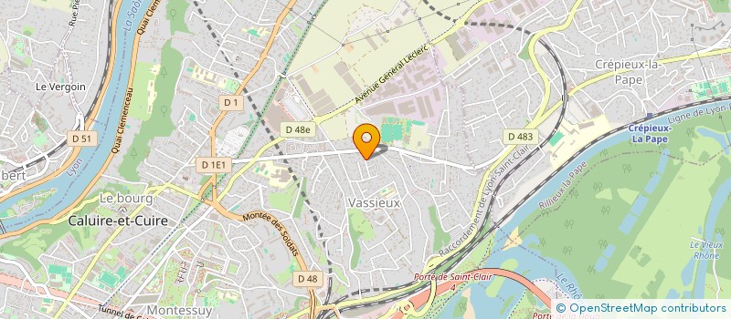 localisation de l'entreprise INTEGRAL COURSES à CALUIRE-ET-CUIRE