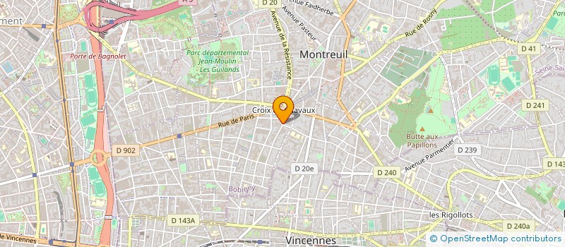 localisation de l'entreprise INTEGRAL PHILIPPE DELIS ET ASSOCIES à MONTREUIL