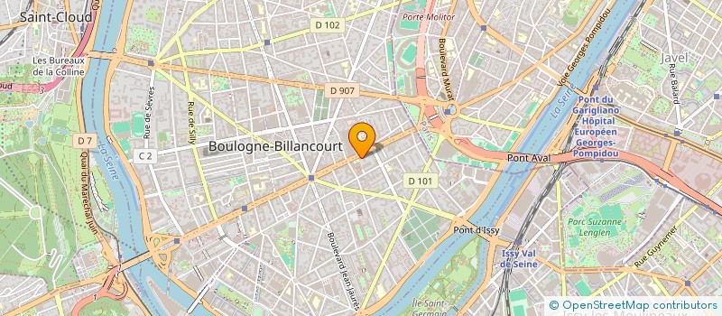 localisation de l'entreprise INTEGRAL SERVICES INTERNATIONAL  BOULOGNE-BILLANCOURT