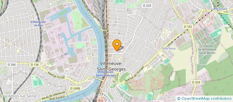 localisation de l'entreprise INTEGRALE DE CHAUFFAGE ET PLOMBERIE à VILLENEUVE-SAINT-GEORGES