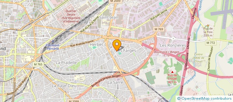 localisation de l'entreprise INTEGRALE INSIDE à CLERMONT-FERRAND