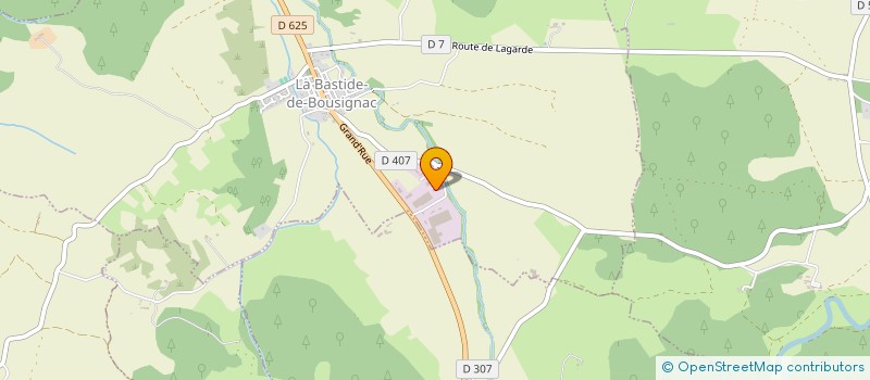 localisation de l'entreprise INTEGRASOL à LA BASTIDE-DE-BOUSIGNAC