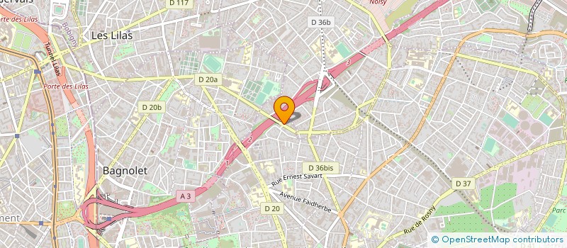 localisation de l'entreprise INTEGRATEL à MONTREUIL