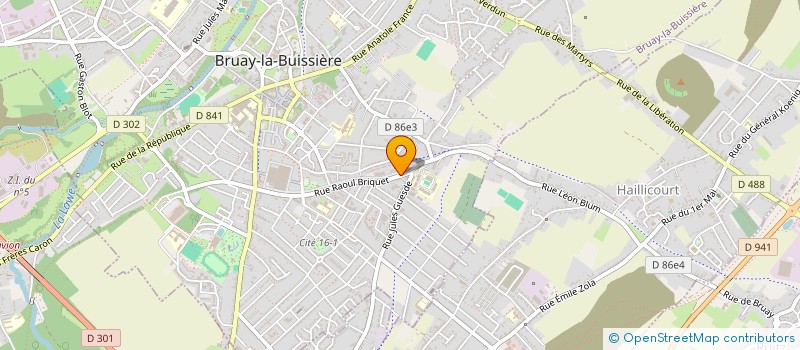 localisation de l'entreprise INTEGRATION ET DEVELOPPEMENT DE TECHNOLOGIES à BRUAY-LA-BUISSIERE