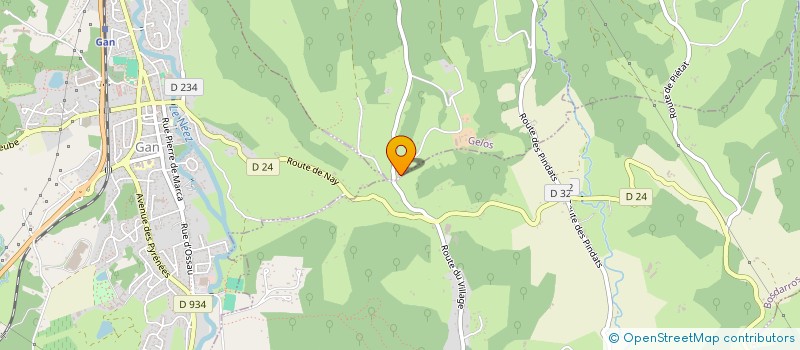 localisation de l'entreprise INTEGRATION ET UNIFICATION 64  GELOS