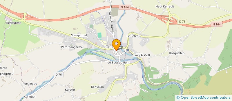 localisation de l'entreprise INTEGRATION KREIZ BREIZH  GOUAREC