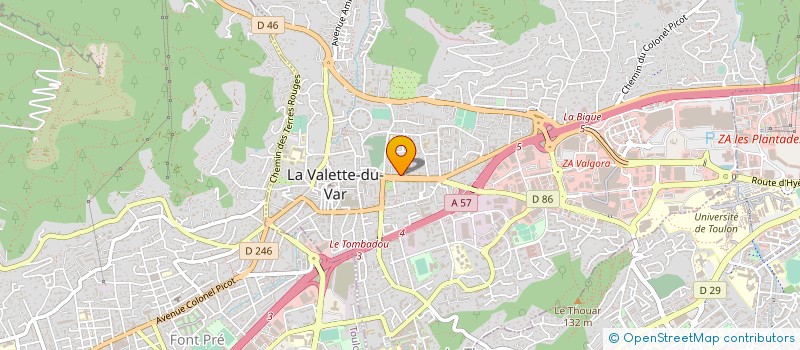 localisation de l'entreprise INTEGRATION LINGUISTIQUE ET SCIENTIFIQUE - ASSOCIATION à LA VALETTE-DU-VAR