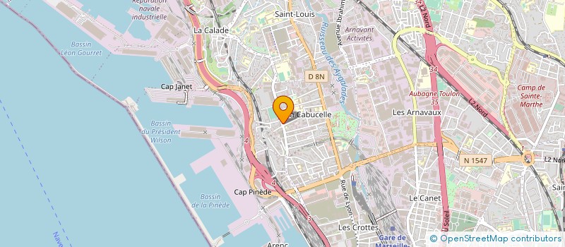 localisation de l'entreprise INTEGRATION MULTIMEDIA COMM ET RESEAUX à MARSEILLE