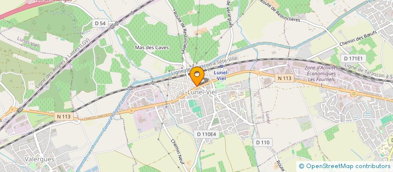 localisation de l'entreprise INTEGRATION SYSTEME ARCHITECTURE DATA BASE  LUNEL-VIEL